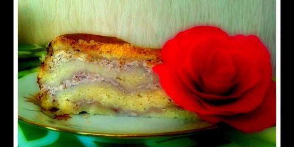 Как приготовить королевская малиновая ватрушка в мультиварке