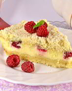 Королевская ватрушка с малиной