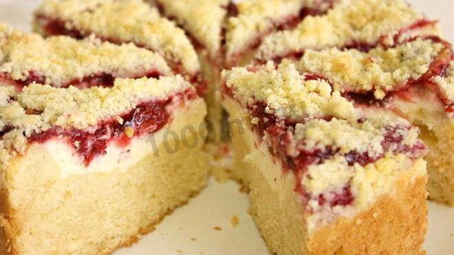 Рецепт Королевская ватрушка с вареньем