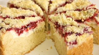 Рецепт Королевская ватрушка с вареньем