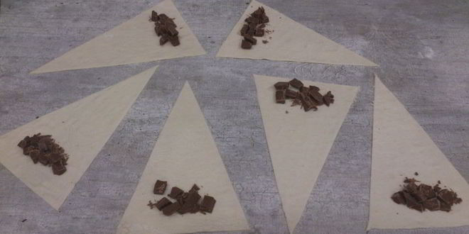 Рецепт круассаны с шоколадом