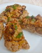 Куриные ватрушки с грибами