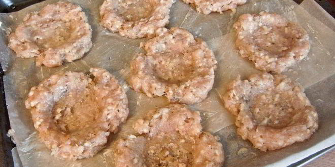 Рецепт куриные ватрушки с грибами