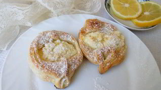 Рецепт Лимонные ватрушки на слоеном тесте