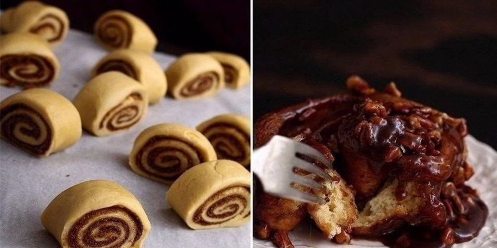 Как приготовить липкие булочки с корицей