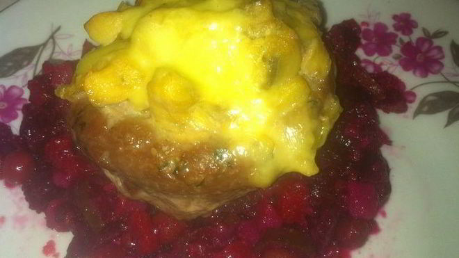 Рецепт Мясная ватрушка с грибами