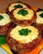 Мясные ватрушки с сырно-творожной начинкой