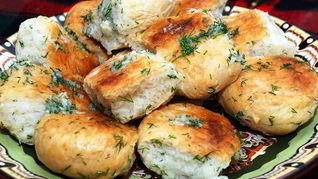 Рецепт Пампушки для борща с чесноком