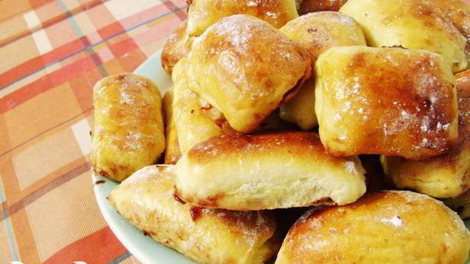 Рецепт Плюшки дрожжевые с джемом