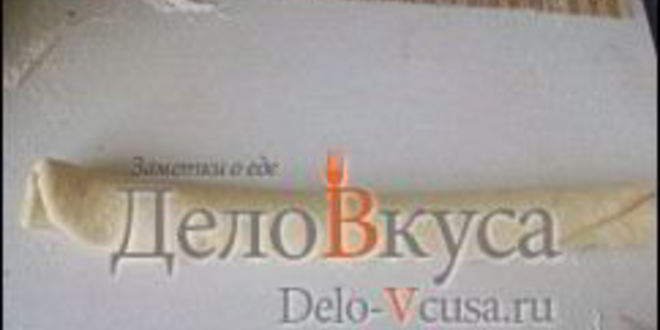 Рецепт плюшки с сахаром розочки