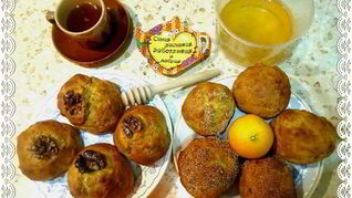 Рецепт Постные медовые булочки без дрожжей Скоренькие