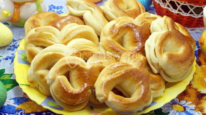 Рецепт Сдобные булочки из дрожжевого теста