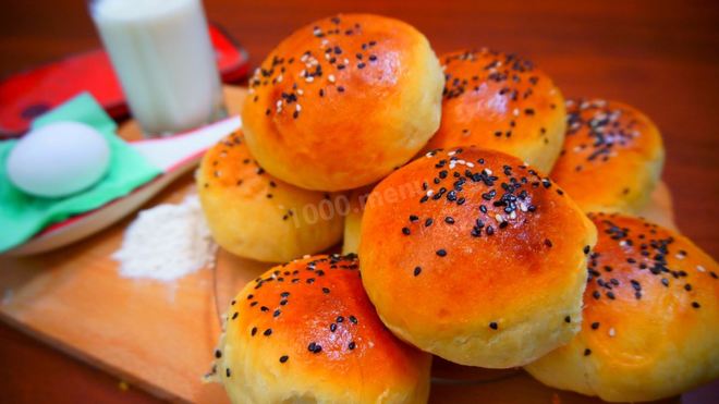 Рецепт Сдобные булочки с яблочной начинкой и Ваше утро Удалось