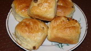 Рецепт Сладкие дрожжевые булочки в духовке