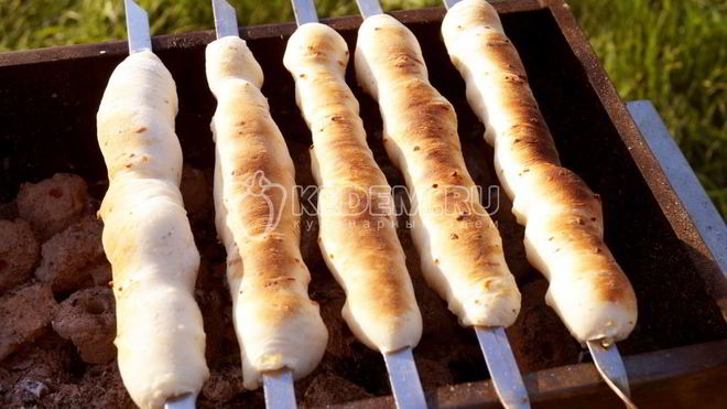 Рецепт Сырные булочки на мангале