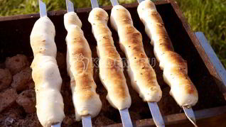 Рецепт Сырные булочки на мангале