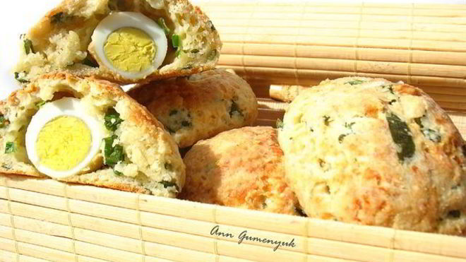 Рецепт Сырные булочки с яйцом