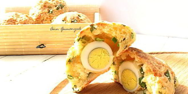 Рецепт сырные булочки с яйцом