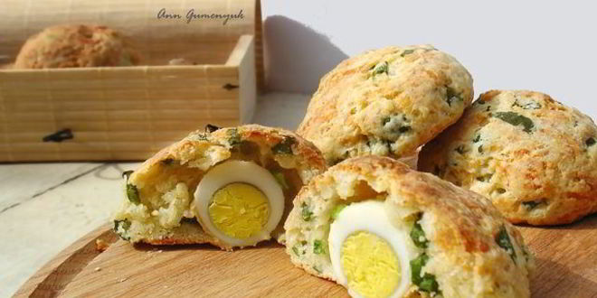 Рецепт сырные булочки с яйцом