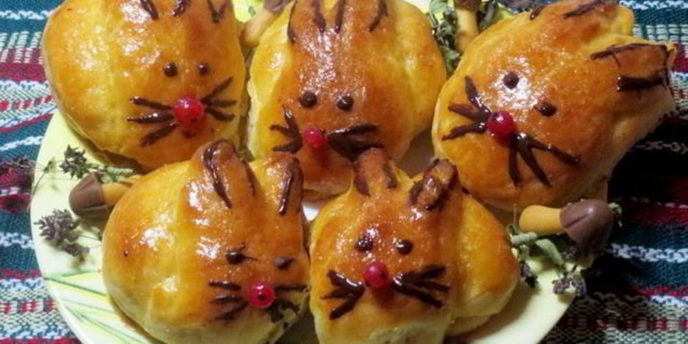 Как приготовить творожные булочки зайчики