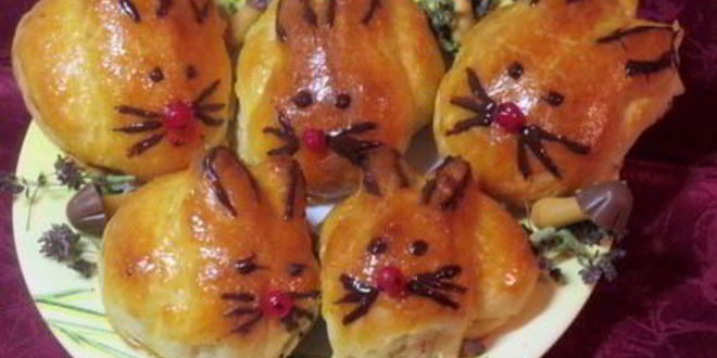 Рецепт творожные булочки зайчики