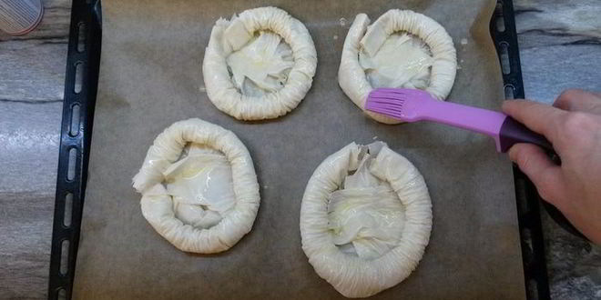 Рецепт творожные ватрушки из теста фило