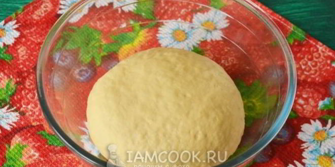 Рецепт ватрушки из дрожжевого теста с творогом