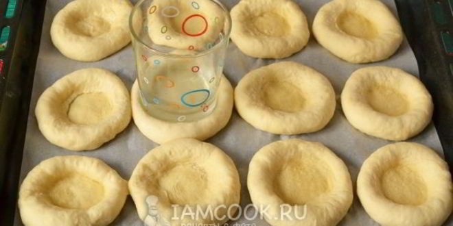 Рецепт ватрушки из дрожжевого теста с творогом