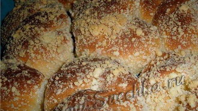 Рецепт Вкусные сдобные булочки