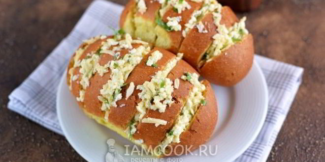 Рецепт запеченные булочки с сыром и зеленью