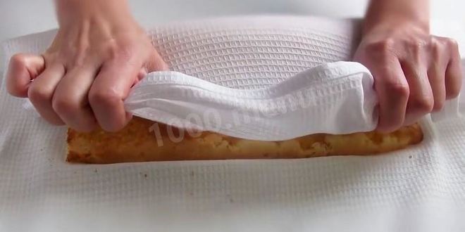 Рецепт быстрый яблочный рулет