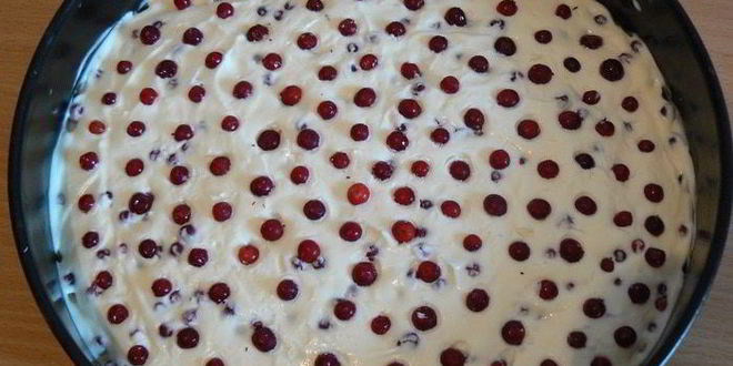 Рецепт чизкейк с брусникой и маскарпоне