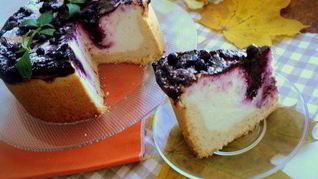 Рецепт Чизкейк с черникой