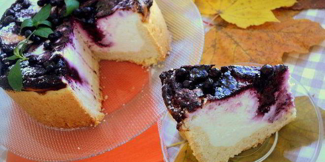 Рецепт чизкейк с черникой