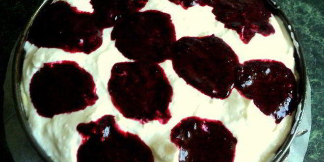 Рецепт чизкейк с черникой