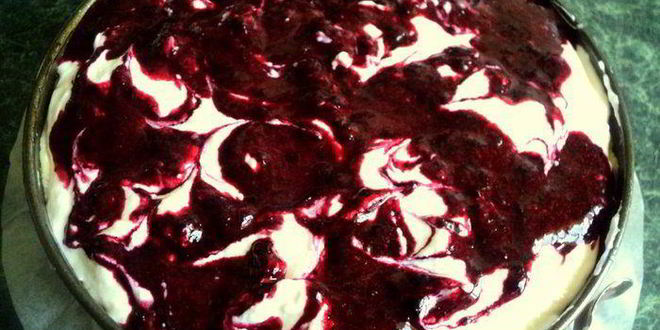 Рецепт чизкейк с черникой