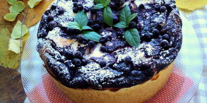 Рецепт чизкейк с черникой