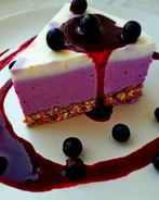 Чизкейк с черной смородиной без выпечки