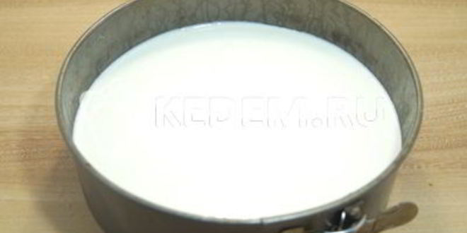 Рецепт чизкейк с фруктами