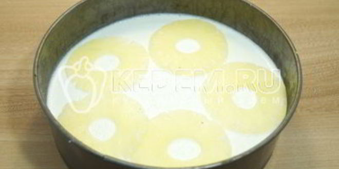 Рецепт чизкейк с фруктами