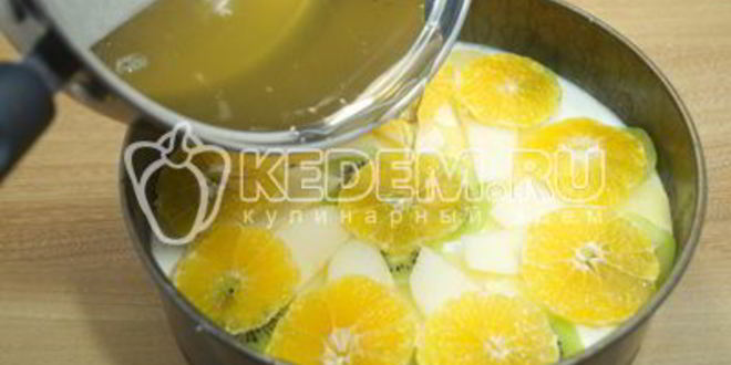 Рецепт чизкейк с фруктами