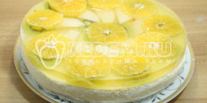 Рецепт чизкейк с фруктами