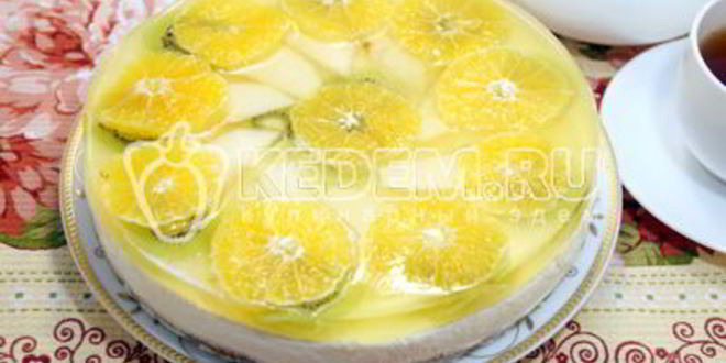 Рецепт чизкейк с фруктами