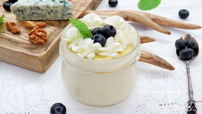 Рецепт Чизкейк с голубым сыром