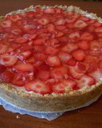 Чизкейк с клубникой