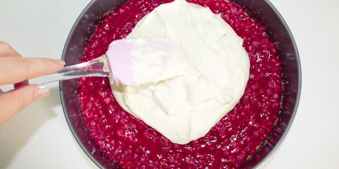 Рецепт чизкейк с красной смородиной