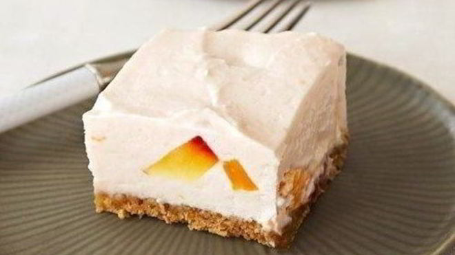 Рецепт Чизкейк с персиком без выпечки