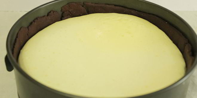 Рецепт чизкейк с шоколадной основой