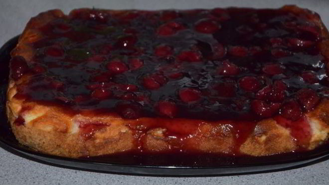 Рецепт Чизкейк с вишневым желе