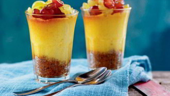 Рецепт Чизкейк со свежим виноградом